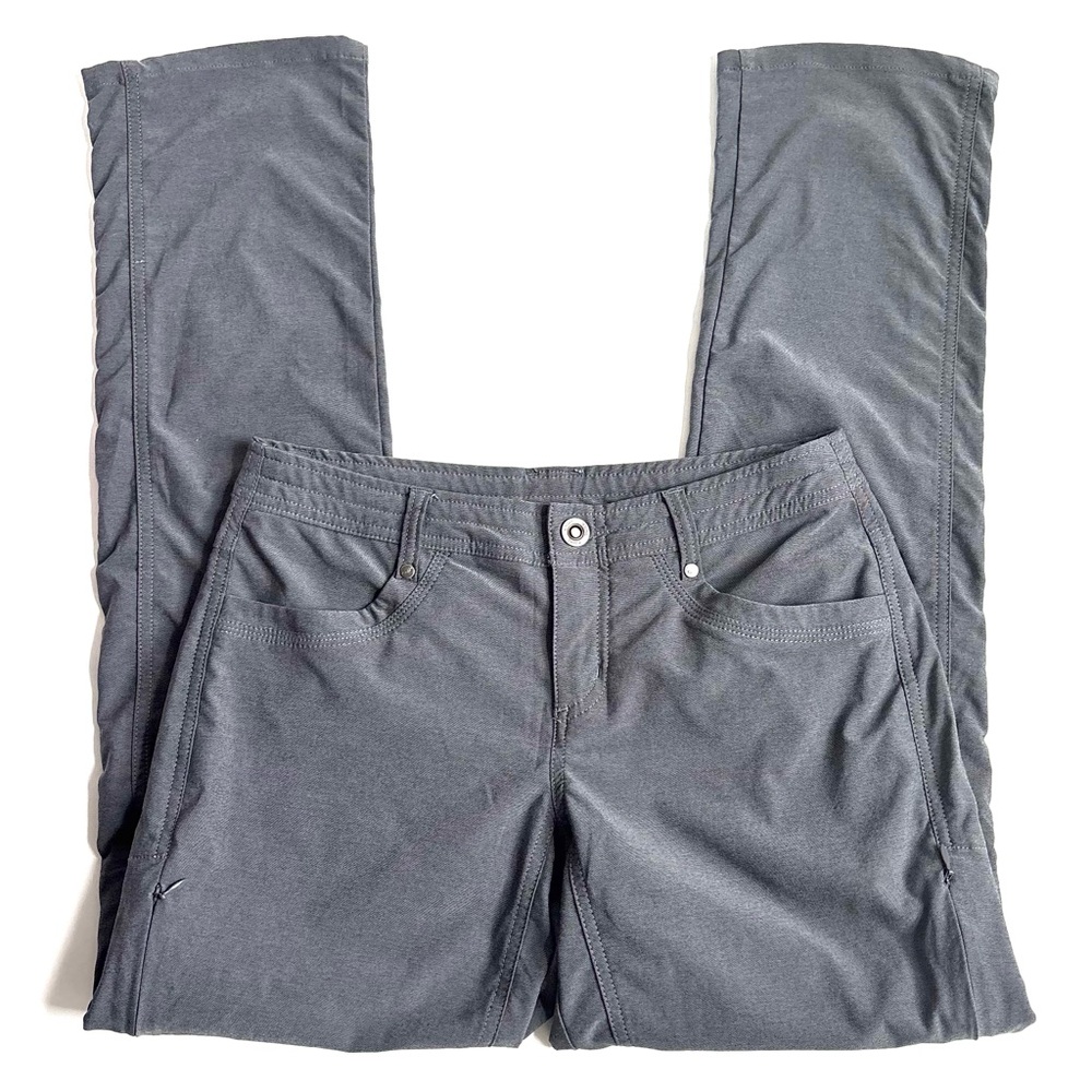 Kuhl Trekr Hiking Pants Cinch Up To Convert Into a Capri In Charcoal Gray Size 4